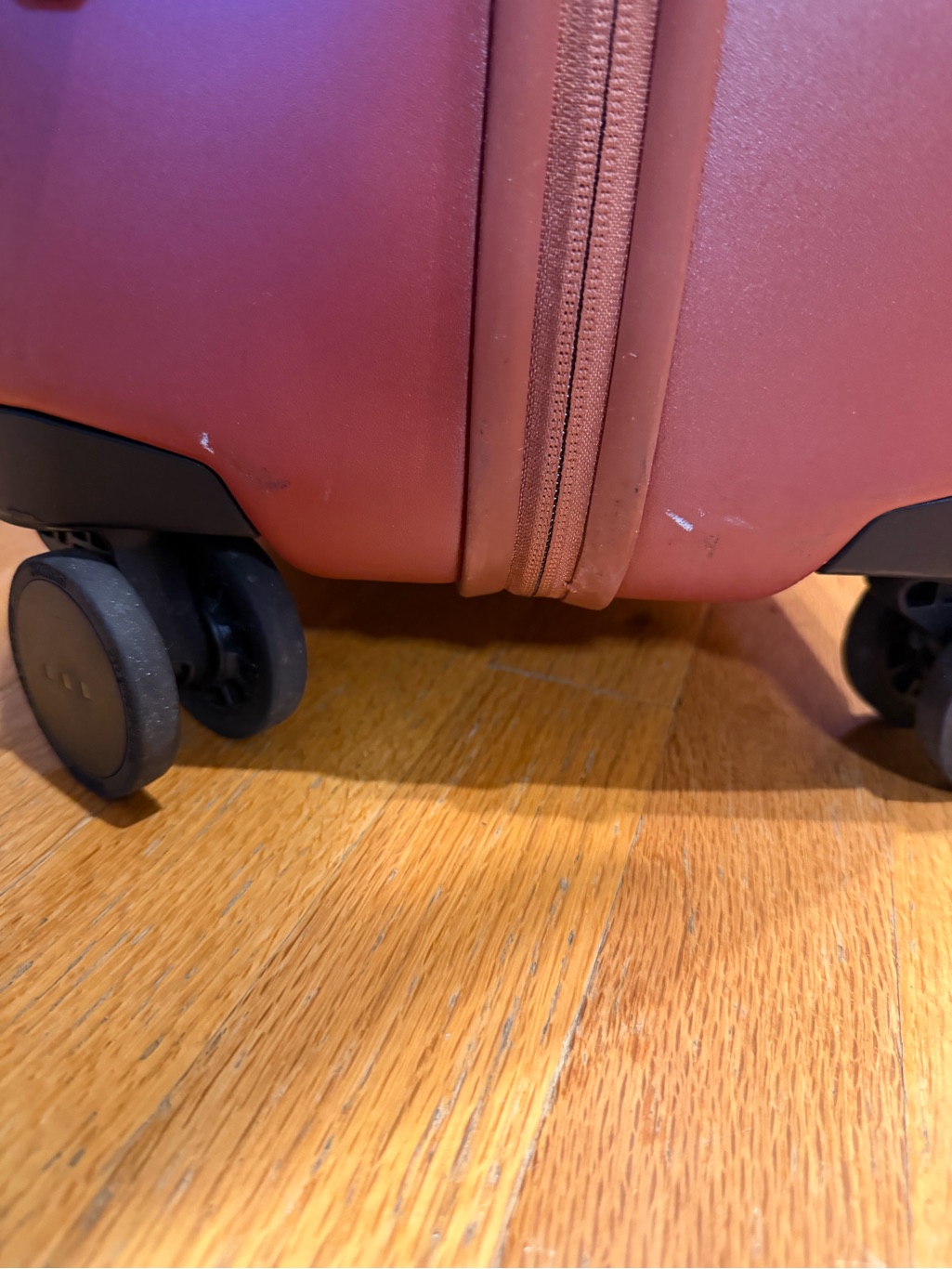 Monos Medium Check In 24” Terracotta Color Suitcase Like New — image 8 of 8
